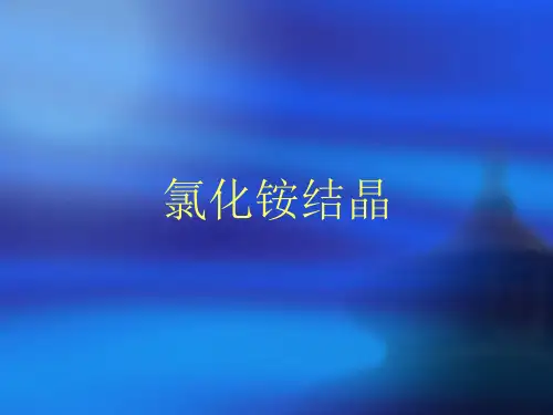 氯化铵结晶演示文稿