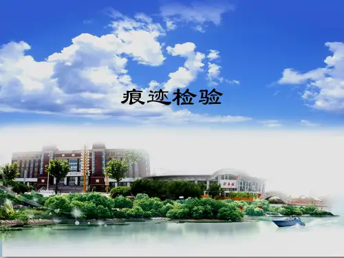 痕迹检验概述[知识研究]