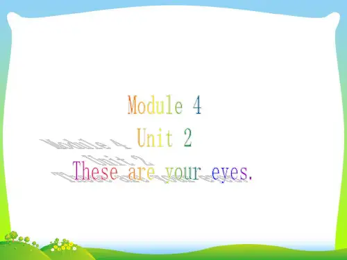 外研版一年级英语下册Module4unit2theseareyoureyes课件.ppt