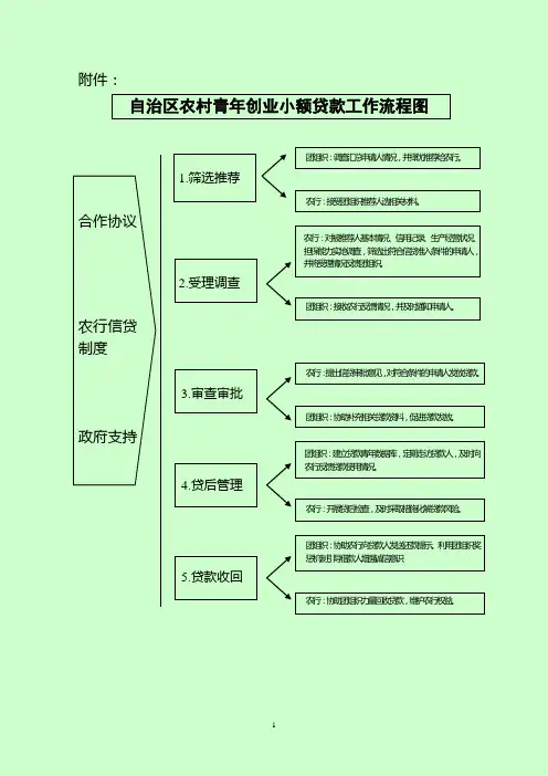 自治区农村青年创业小额贷款工作流程图