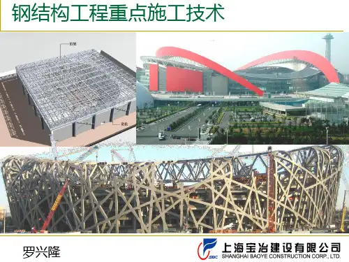 钢结构工程重点施工技术PPT课件