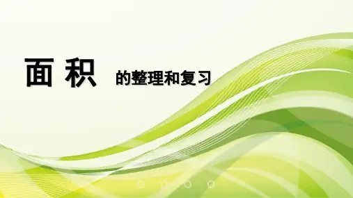 人教新课标三年级下册数学课件-9总复习 面积  (共12张PPT)