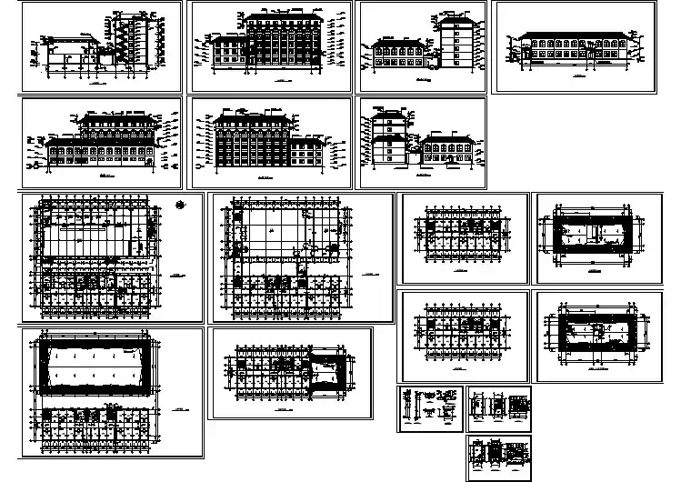 某地学校综合楼全套建筑设计施工图纸