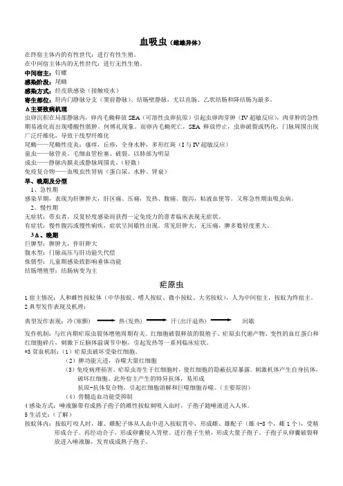 寄生虫复习资料