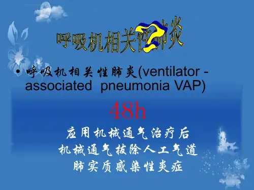 VAp的预防护理ppt课件
