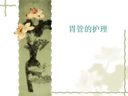 胃管的护理PPT课件