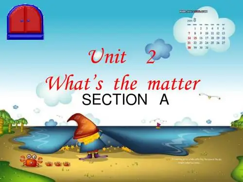 unit2_what_is_the_matter_SectionA