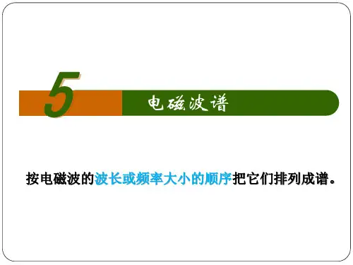 人教版高中物理选修电磁波谱：