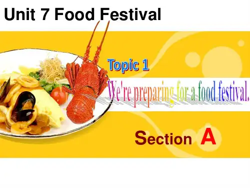 仁爱版八年级下册英语课件：Unit 7 Topic 1 Section A (共张PPT)