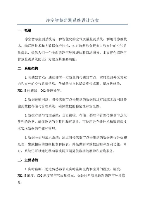 净空智慧监测系统设计方案
