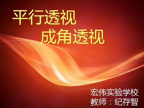 初中美术《透视原理》精品PPT课件