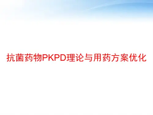 抗菌药物PKPD理论与用药方案优化 ppt课件