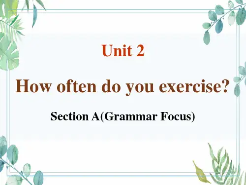 Unit2SectionA(Grammarfocus3c)课件人教版八年级英语上册