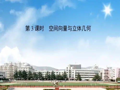 2018届高三数学二轮复习课件：专题五立体几何5.3空间向量
