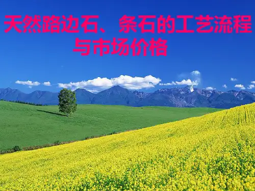 路边石条石工艺