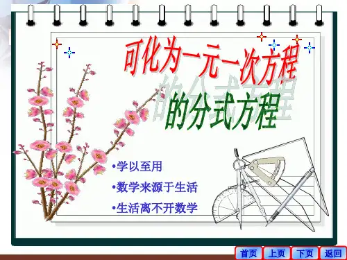 人教版八年级上册 第十五章 15.3 分式方程 课件(共19张PPT)