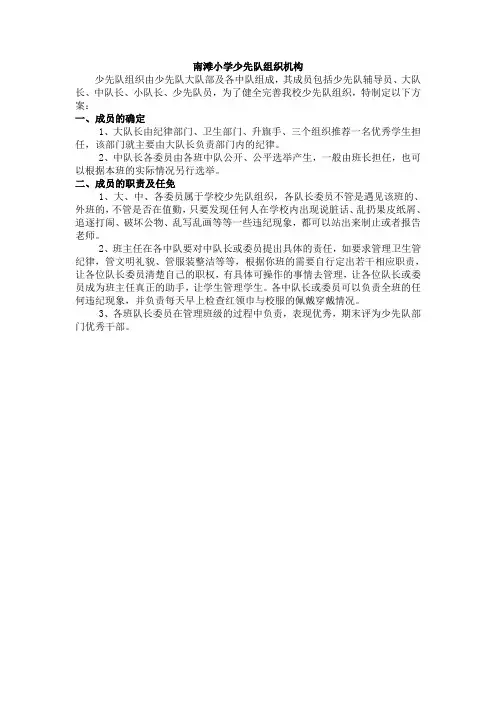 ((一)小学少先队组织机构 2