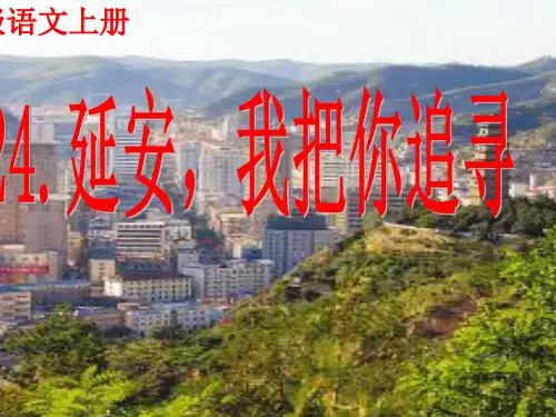  《延安,我把你追寻》人教部编版(共30张PPT)PPT 精品