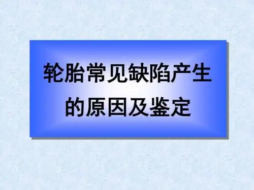 轮胎常见缺陷讲义