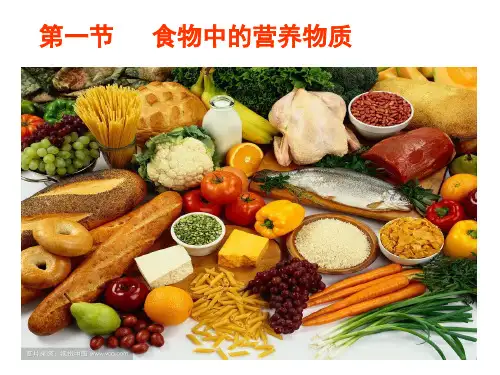 人教版七年级生物下册4.2.1食物中的营养物质(22张PPT)
