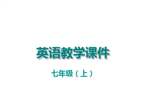 外研版七年级上册英语课件：Starter Module 1 Unit 3(共11张PPT)