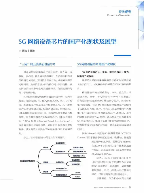 5G网络设备芯片的国产化现状及展望