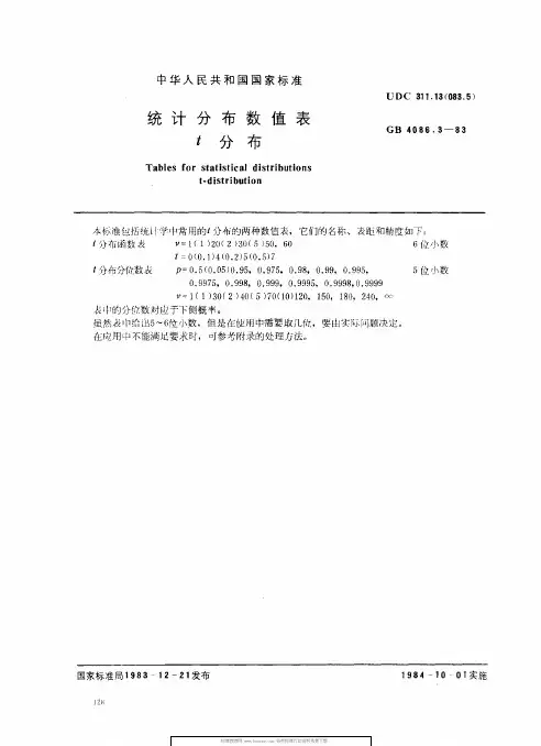 t分布