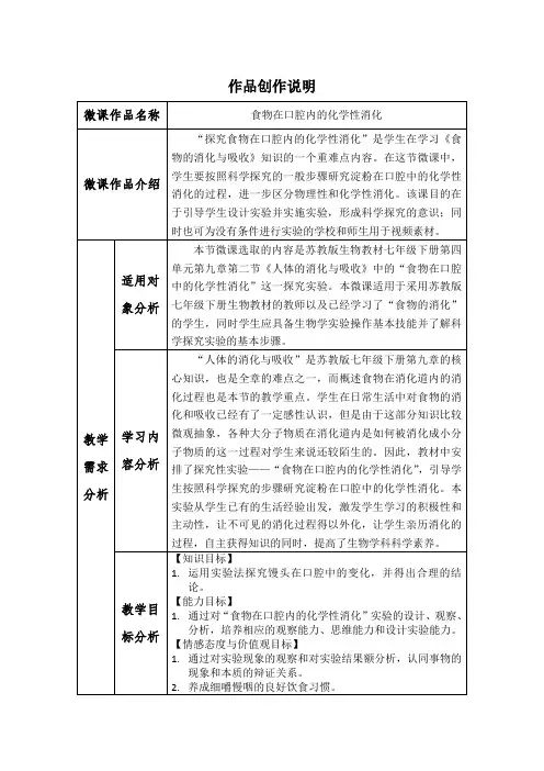 作品创作说明