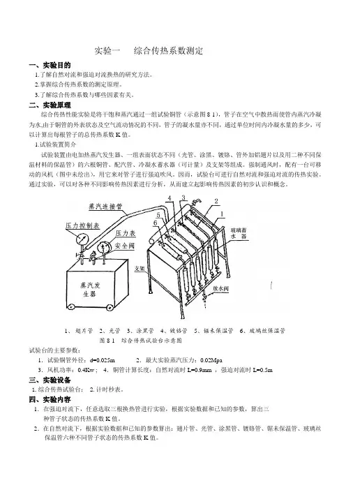 传热学实验 有改动(DOC)