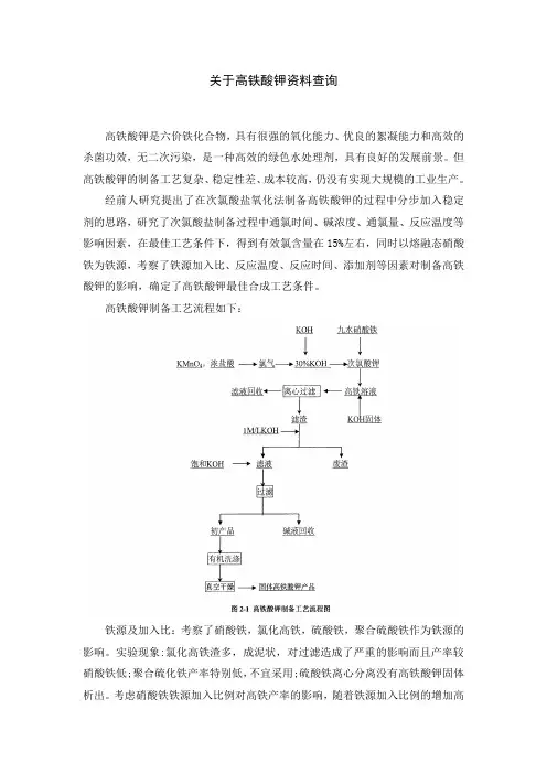 高铁酸钾相关资料总结