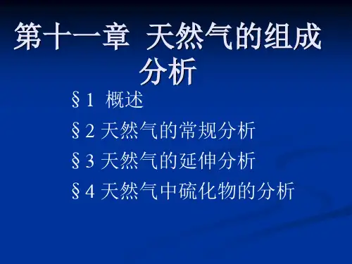 天然气组成分析
