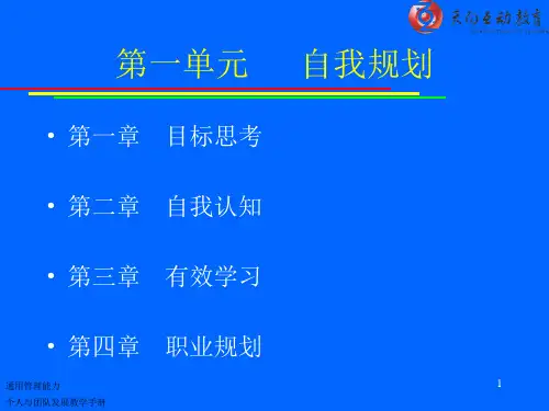 【团队建设】《个人与团队管理》课程教学配套PPT