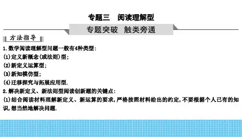 2023年中考数学热点专题复习课件3 阅读理解型