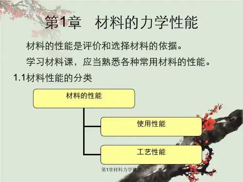 第1章材料力学性能