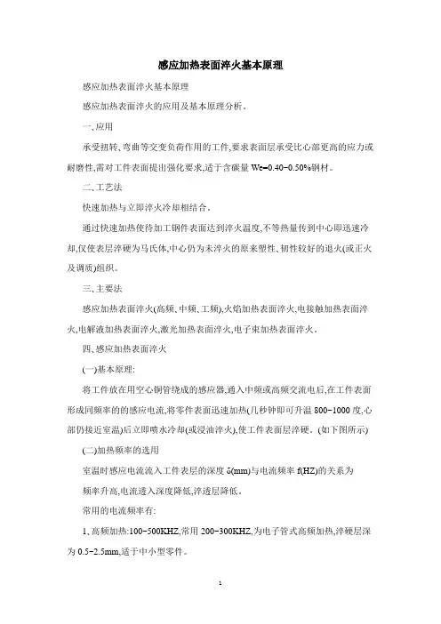 感应加热表面淬火基本原理