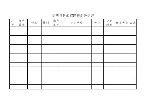 事业单位工作人员招聘花名册