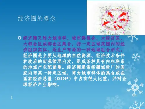 认知我国主要的物流经济圈课堂PPT