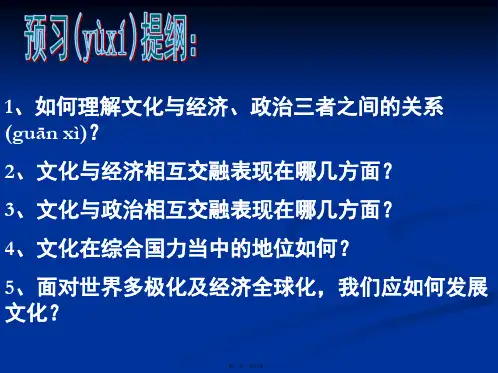高二政治课件112文化与经济政治5新必修3