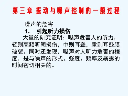 振动与噪声控制的一般过程
