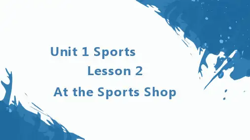 Unit1Lesson2AttheSportsShop(课件)冀教版英语六年级下册