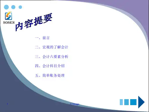 财务常识培训课件37页PPT