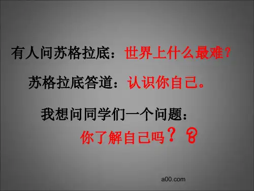 励志主题班会-正视自己-改变自己ppt课件