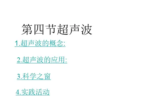 八年级物理超声波5(2019年10月)