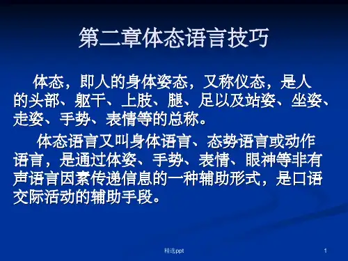 体态语言技巧ppt课件