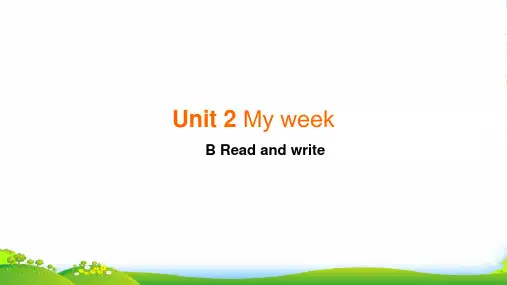 pep五年级英语上册Unit 2 B Read and write-课件 (2)