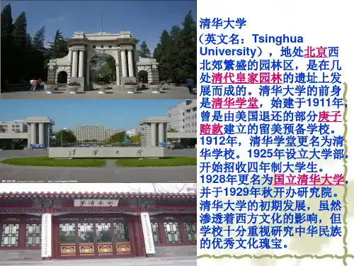 著名大学图片PPT