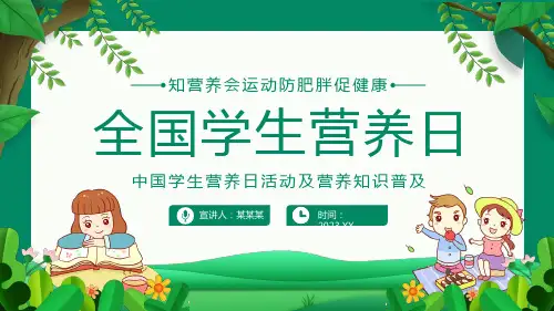 精品全国学生营养日专题PPT课件