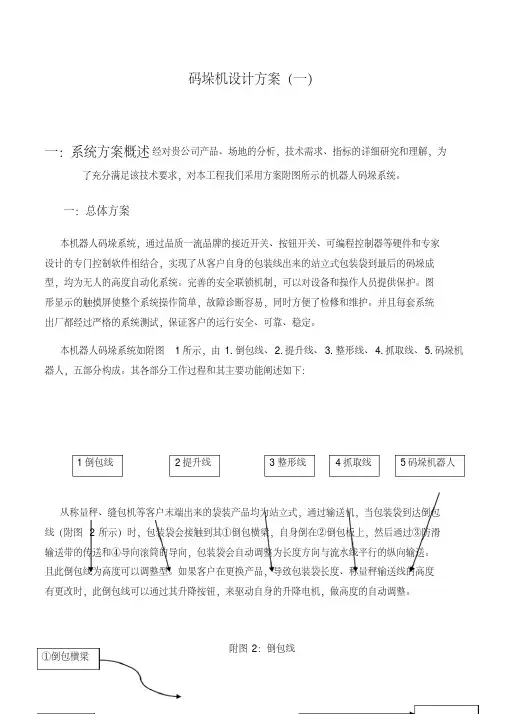 码垛机设计方案