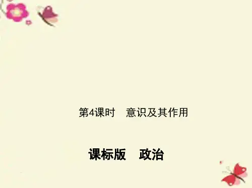 (新课标)高考政治一轮复习 第二单元 探索世界与追求真理(第4课时)意识及其作用课件(必修4) (2