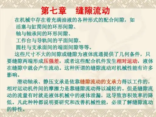 第7章 缝隙流动
